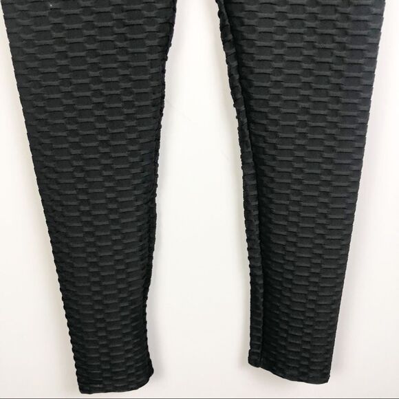 TIK TOK Booty Scrunch Textured Black Leggings Women’s XXL - Picture 5 of 7